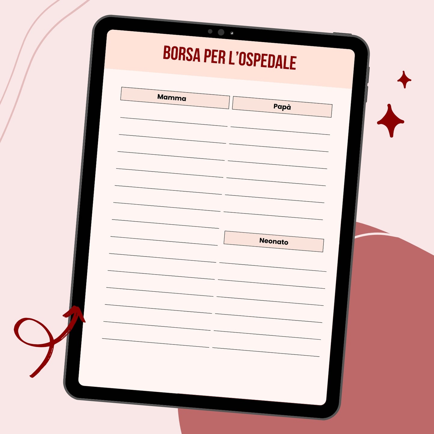 Il mio Diario della Gravidanza: Planner Settimanale da Compilare e Conservare (PDF Stampabile)