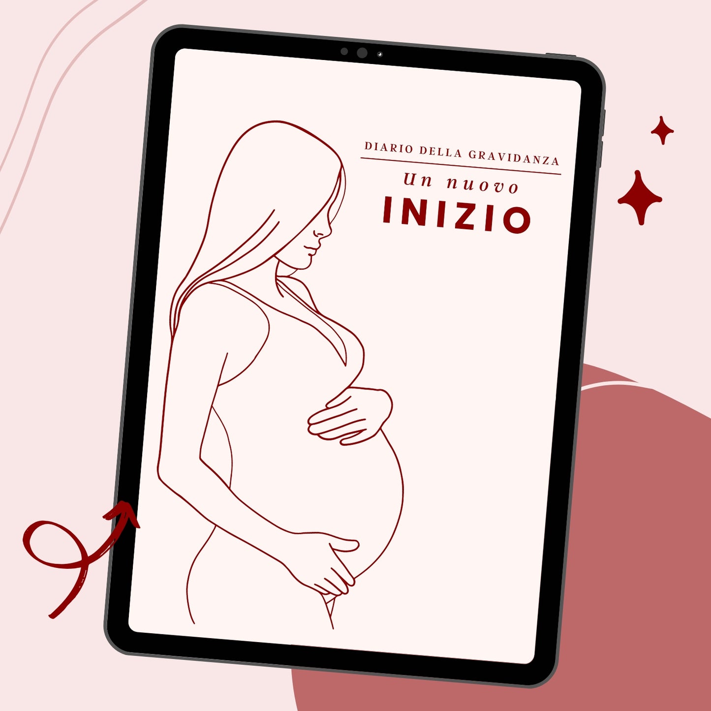 Il mio Diario della Gravidanza: Planner Settimanale da Compilare e Conservare (PDF Stampabile)