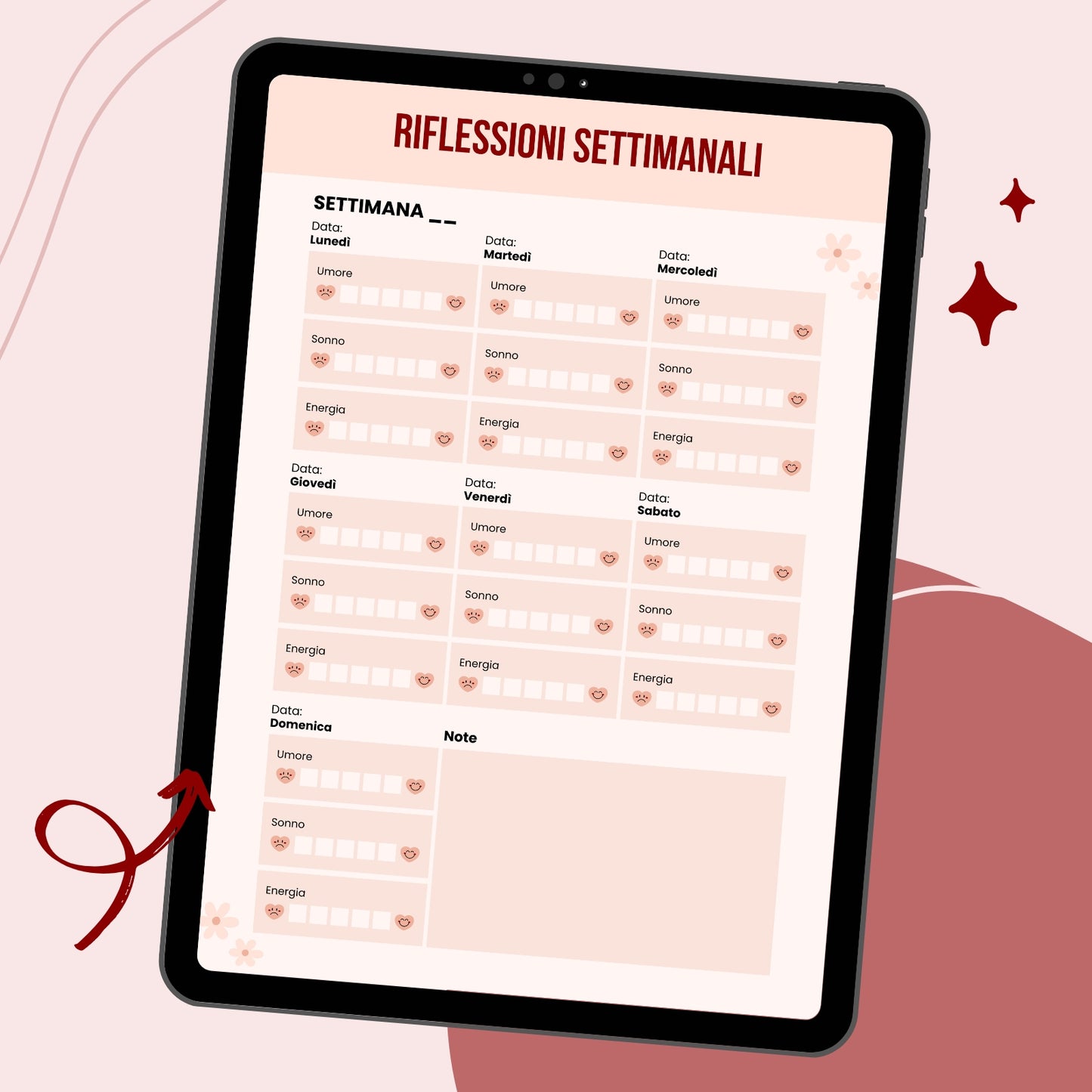 Il mio Diario della Gravidanza: Planner Settimanale da Compilare e Conservare (PDF Stampabile)