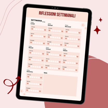Il mio Diario della Gravidanza: Planner Settimanale da Compilare e Conservare (PDF Stampabile)